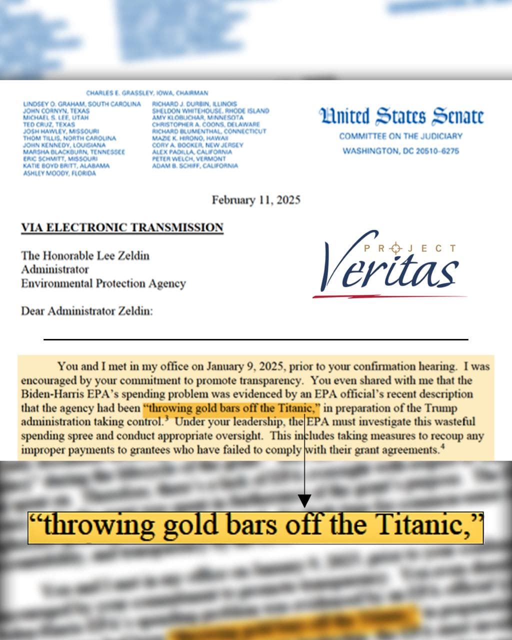 Grassley Letter